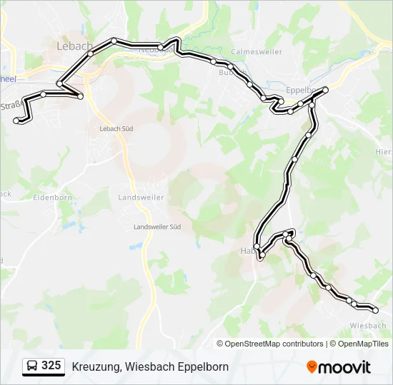 325 Bus Line Map