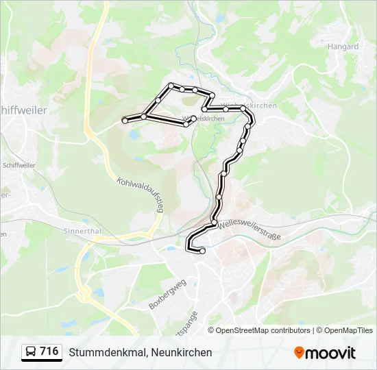716 Bus Line Map