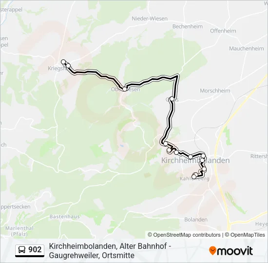 902 Bus Line Map