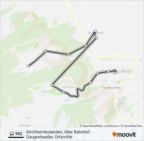 902 Bus Line Map