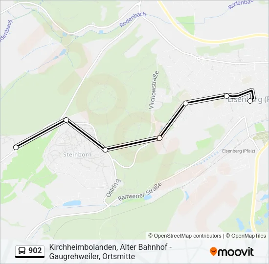 902 Bus Line Map