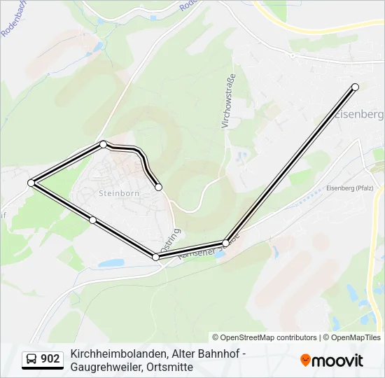 902 Bus Line Map