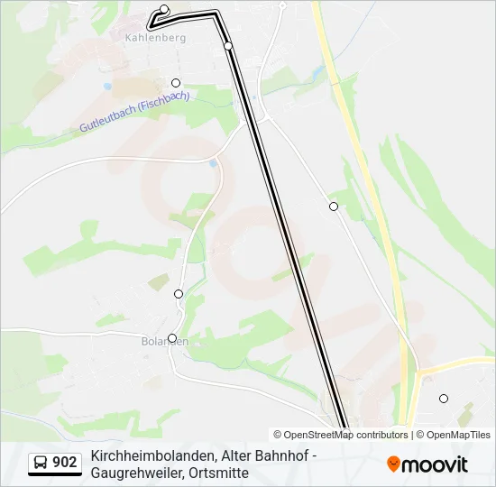 902 Bus Line Map
