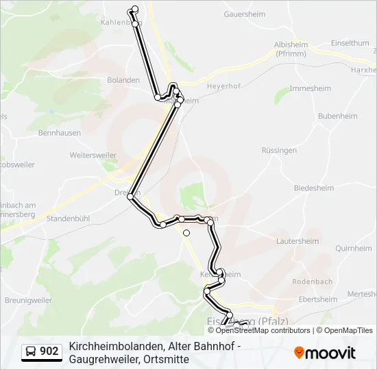 902 Bus Line Map