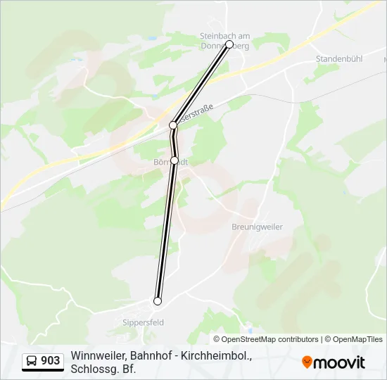 903 Bus Line Map