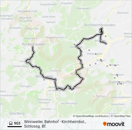 903 Bus Line Map
