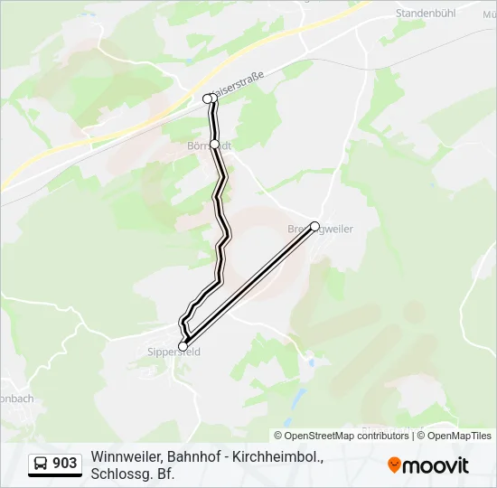 903 Bus Line Map