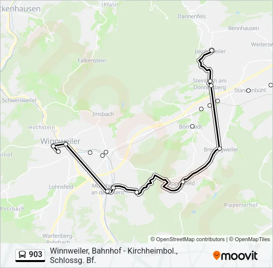 903 Bus Line Map