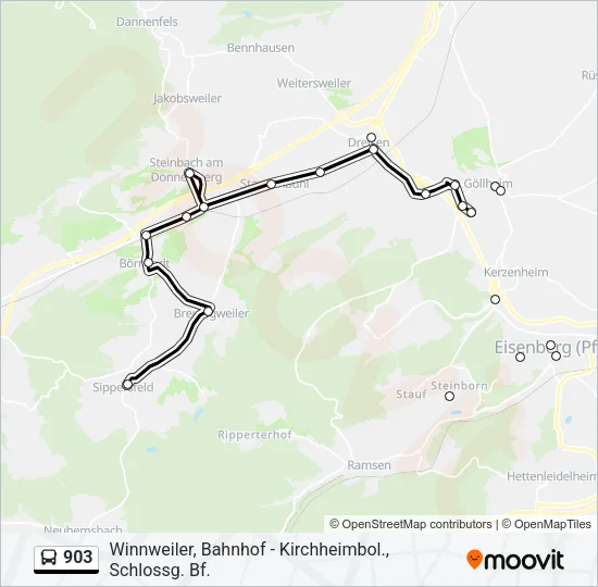903 Bus Line Map