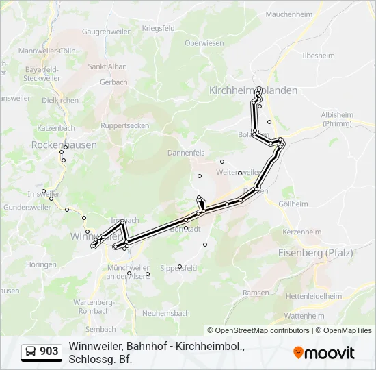 903 Bus Line Map