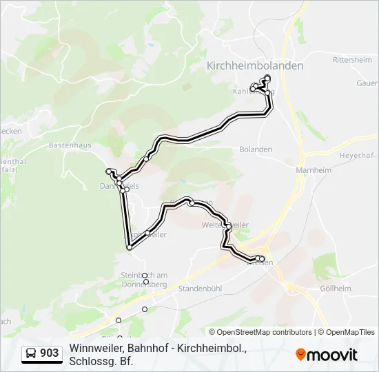 903 Bus Line Map