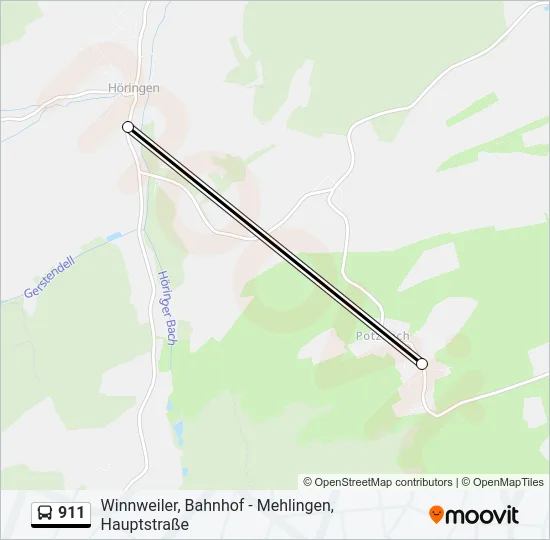 911 Bus Line Map