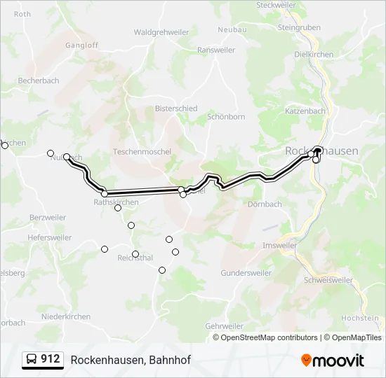 912 Bus Line Map