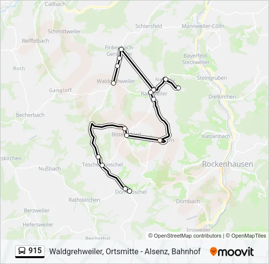 915 Bus Line Map