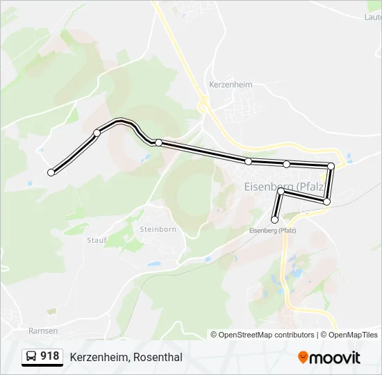 918 Bus Line Map