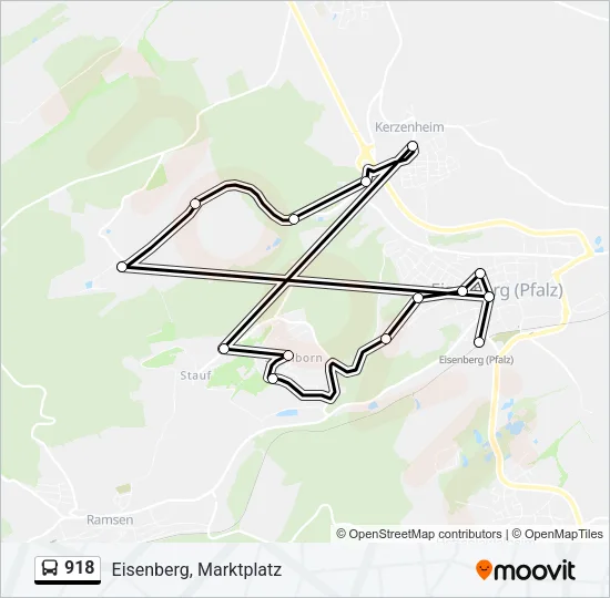 918 Bus Line Map