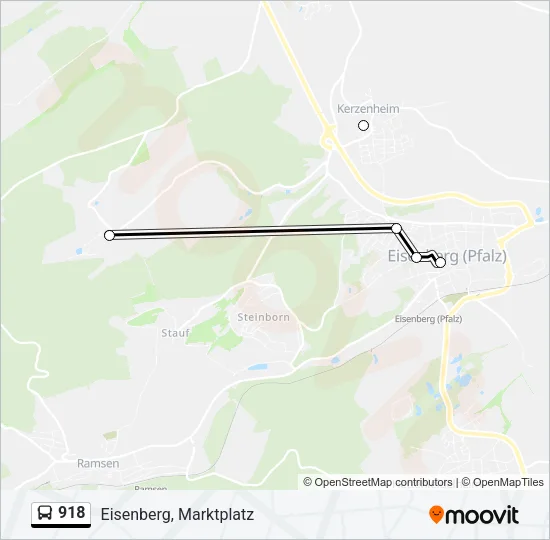 918 Bus Line Map