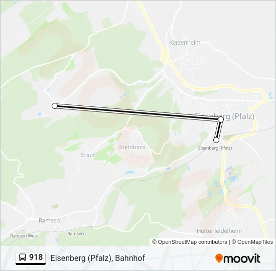 918 Bus Line Map
