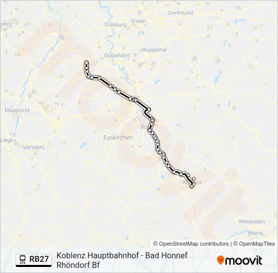 RB27 Train Line Map