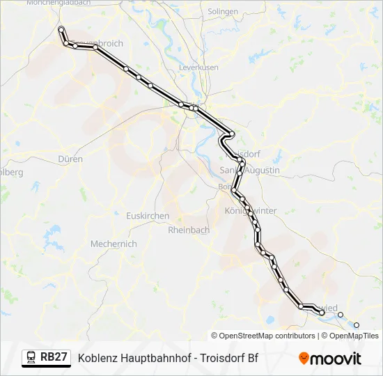 RB27 Train Line Map