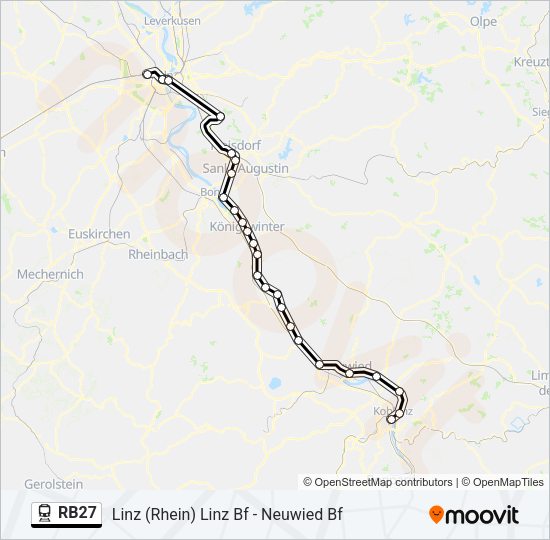 RB27 Train Line Map