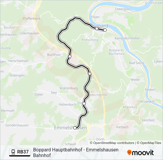 RB37 Train Line Map