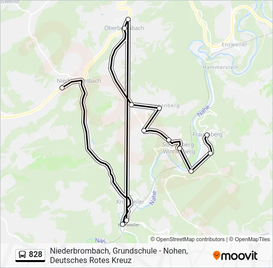 828 Bus Line Map