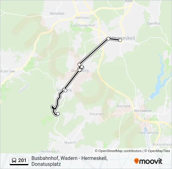 201  Line Map