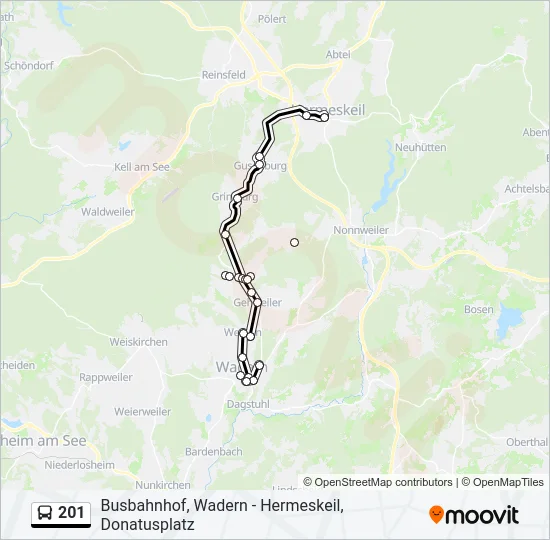 201  Line Map