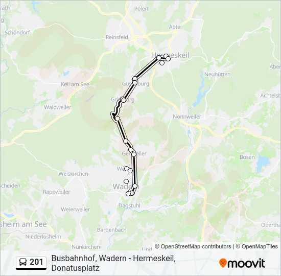 201  Line Map