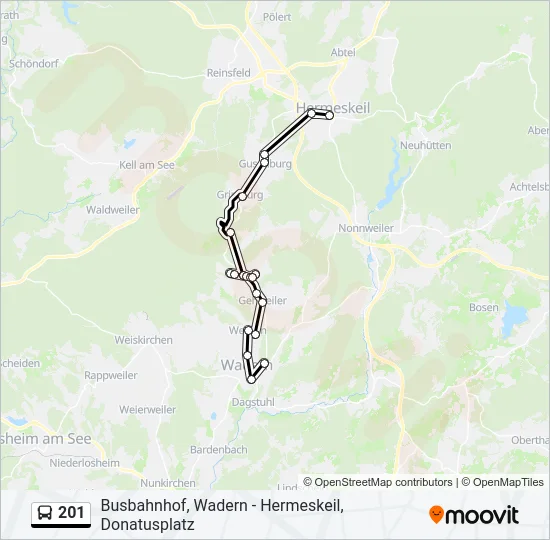 201  Line Map