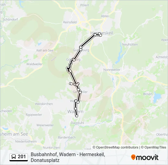 201  Line Map