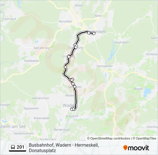 201  Line Map