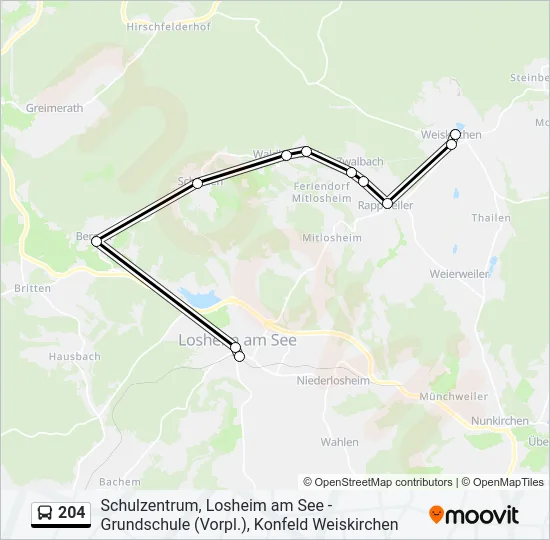 204  Line Map