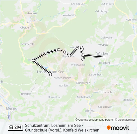 204  Line Map