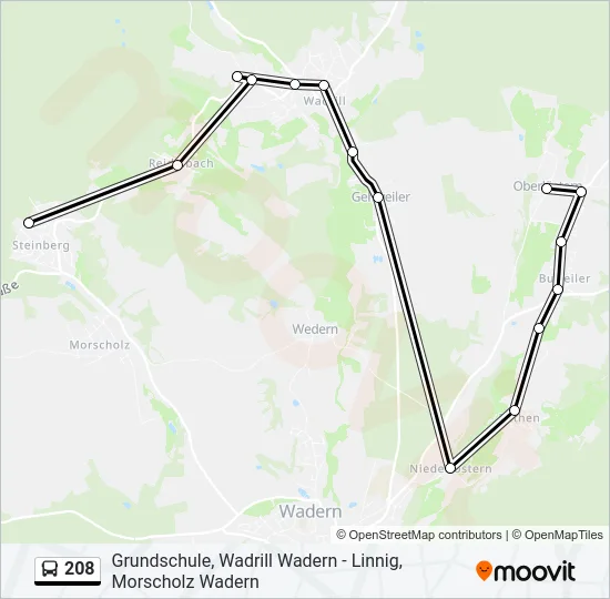 208  Line Map