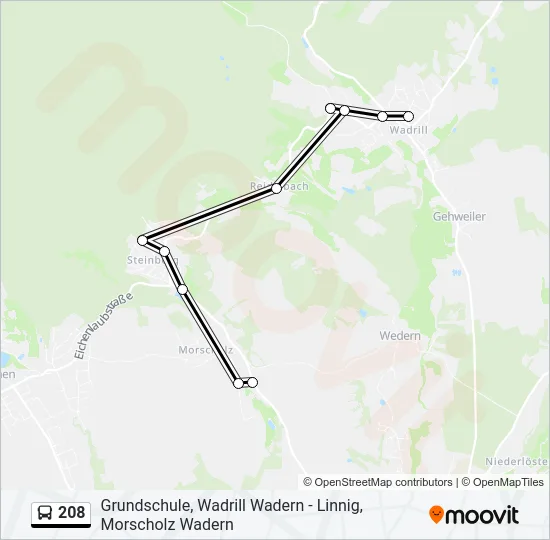 208  Line Map