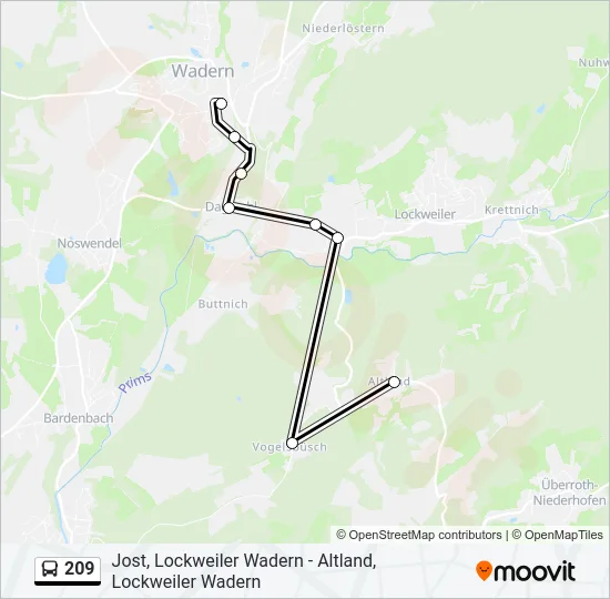 209  Line Map