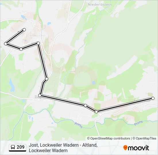 209  Line Map