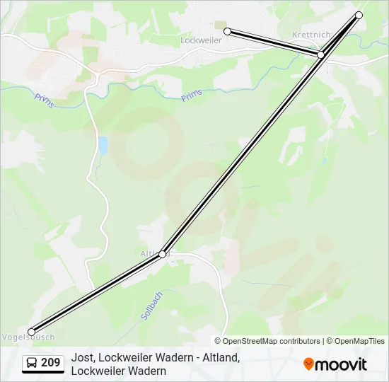 209  Line Map