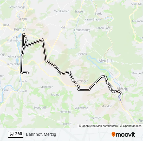 260  Line Map