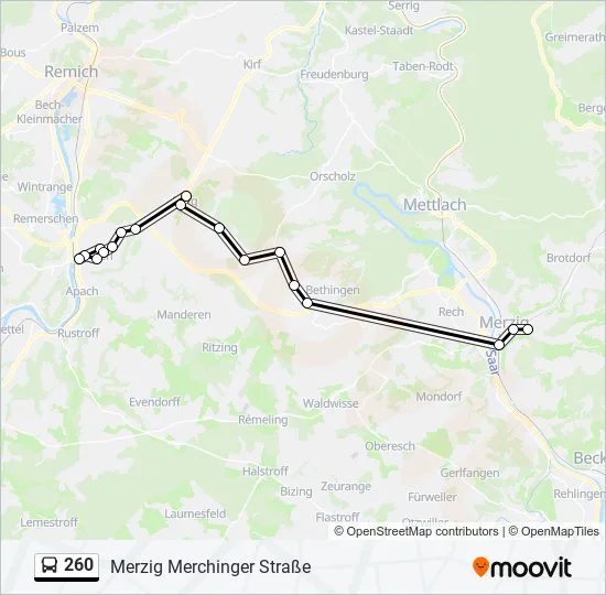 260  Line Map