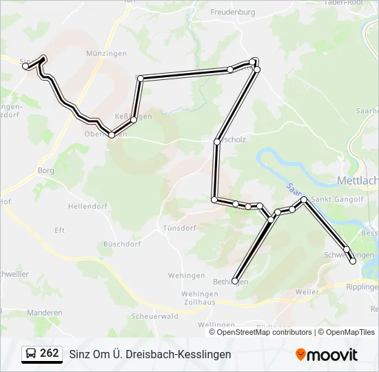 262  Line Map