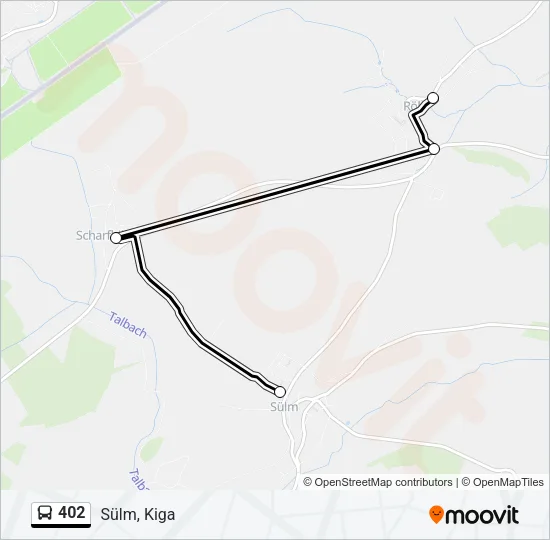 402 Bus Line Map