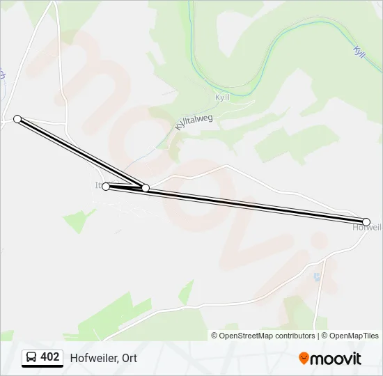 402 Bus Line Map