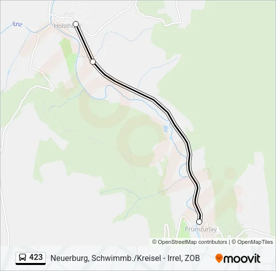423 Bus Line Map