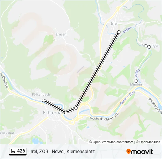 426 Bus Line Map