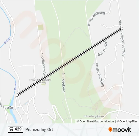 429 Bus Line Map