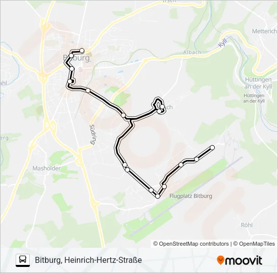428 RUFBUS Bus Line Map