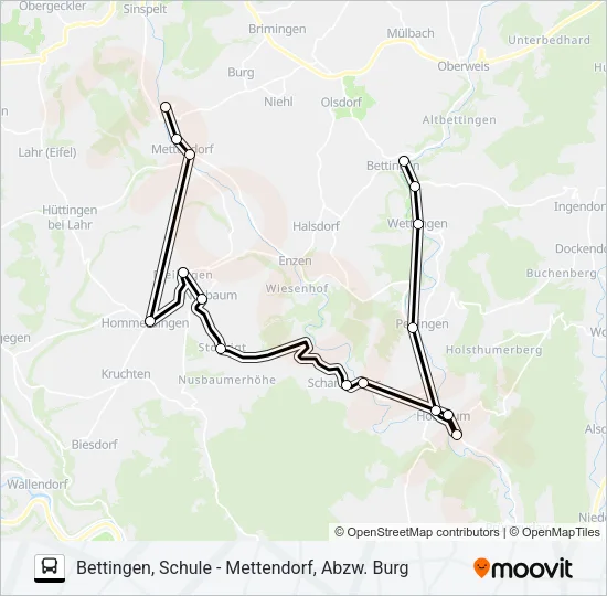 429 RUFBUS Bus Line Map